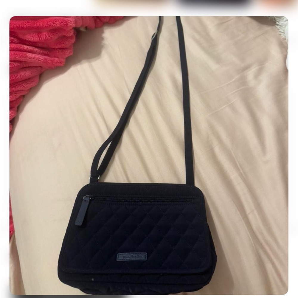 Vera Bradley navy blue/ black Quilted Crossbody Bag
